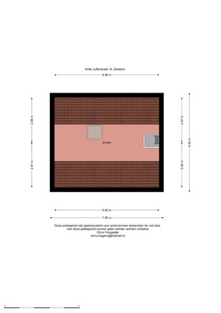 Floorplan - Wittejufferstraat 16, 7038 AD Zeddam
